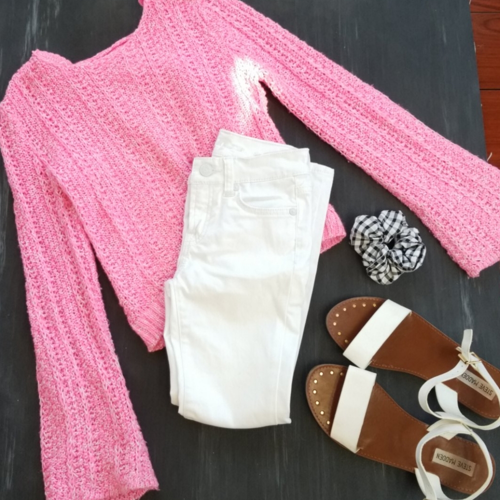 Pink, justice, size eight, girls hooded sweatshirt